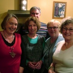 Helen, Jan, Dorothy and Jillian with Euan in the background