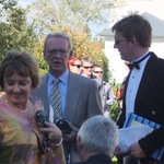 Auntie Pat, Uncle Peter and Cousin Richard (in the kilt) at the ceremony