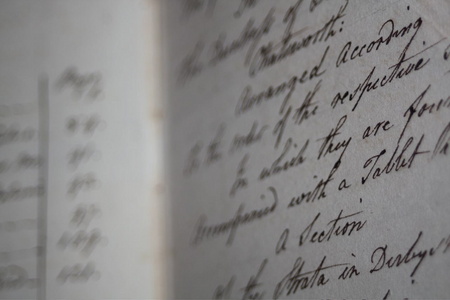 Gini loved the old scripts found within ...