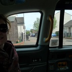 Inside the black cab
