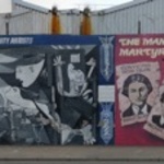 Murals of world troubles through the centuries