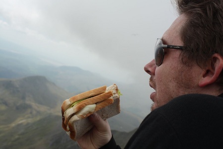 Rewarded with a three tiered sammy at the top.