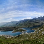 The amazing panoramic view half way up Mt Snowdon