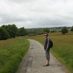 Walking through the lovely Killarney park walkways