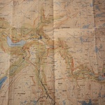 A map showing the Aurland valley where we walked
