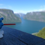Smurf get's a look at the view