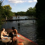 A wee dip in the ponds on the heath, 2009