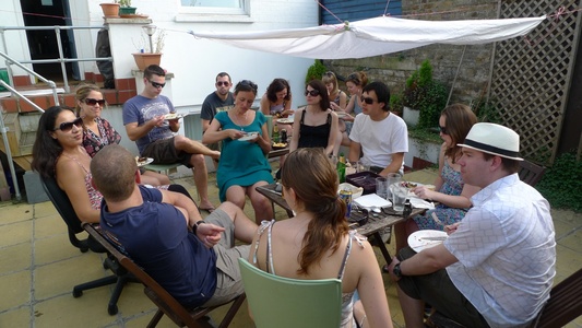 Just enough chairs for BBQ, 2010