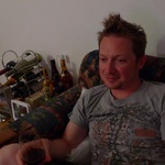 Tired Tom before we leave, 2010