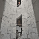 Going up the double-helix staircase