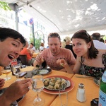 Lunch on our last day with A+P - escargot entree