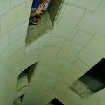 We somewhat enjoyed the double-helix staircase and want one in our house. Or two. Great for hide and go seek!