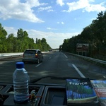 On the road again! Heading back towards the coast.