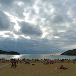 Exalde beach along the north coast of Spain