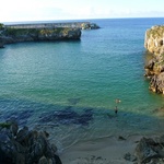 Our little bay for swimming when the tide was out