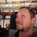 Big nose on the tram.