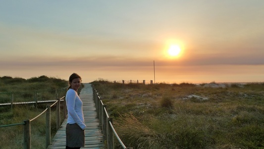 A beautful sunset at our wild camping spot.