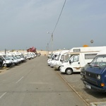 Our wild camping spot in Aveiro. Spot the odd one out?