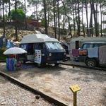Our camping spot in Nazare