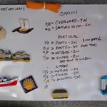 Our constantly evolving magnet board.