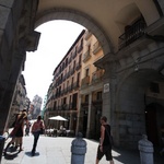 Leaving Plaza in the direction of La Latina district 