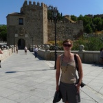 Walking over the bridge