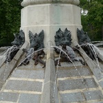 scary creatures spitting water!