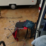 Our poor foot mat a little wet!