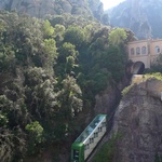 Another way to venture up to the town - a cog railway (or is it a cable car? I'm not sure).