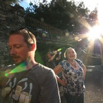 The walk back to the villa apartment