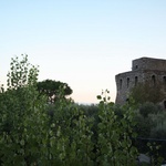 Old towers on the camping grounds