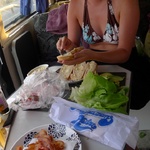 Making our BLAT lunch/Dinner