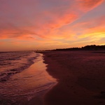 Montpellier, France sunset 