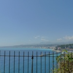 Amazing beach along the drive through Monaco