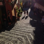 Another long walk up the steps