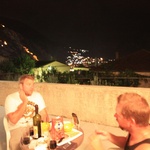 Tapa style dinner with our view
