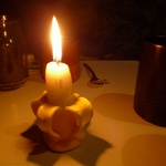 banana candle which lasted two nights