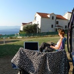 Our little campsite spot with a view