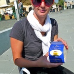 Just about to enjoy the best custard square ever