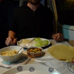Yummy pancake dinner