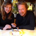 We enjoy a slice of black forest cake