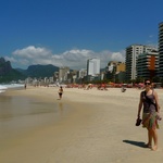 Gini on Ipanema Beach