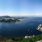 The view from half-way up Sugarloaf Mountain