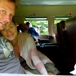 The excitement of the trainride was getting to us ….