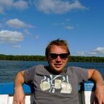 Relaxing on the ferry ride to Ilha do Mel