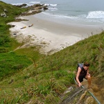 Trekking across the island
