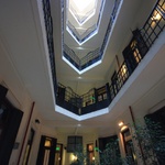 The inner courtyard at our hostel