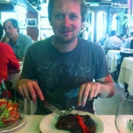 and steak for Tom
