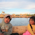 Two of the island kids who sang us songs