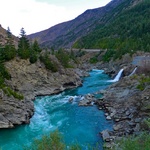 A view over Gibbston (I think) hydro electric dam